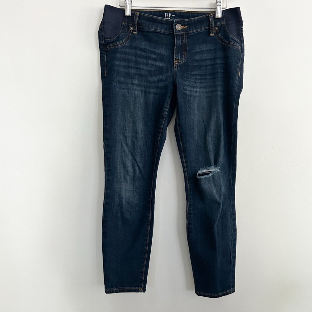 Women's Dark Blue Maternity Jeans